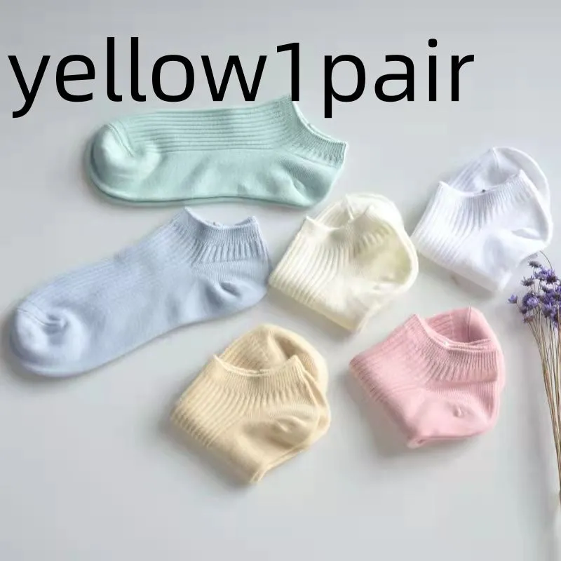 Women's Low-cut Athletic Socks Sweat-absorbent Short Waist Female Cotton Socks