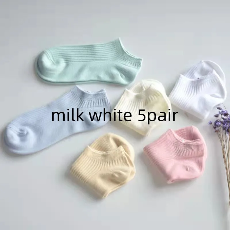 Women's Low-cut Athletic Socks Sweat-absorbent Short Waist Female Cotton Socks