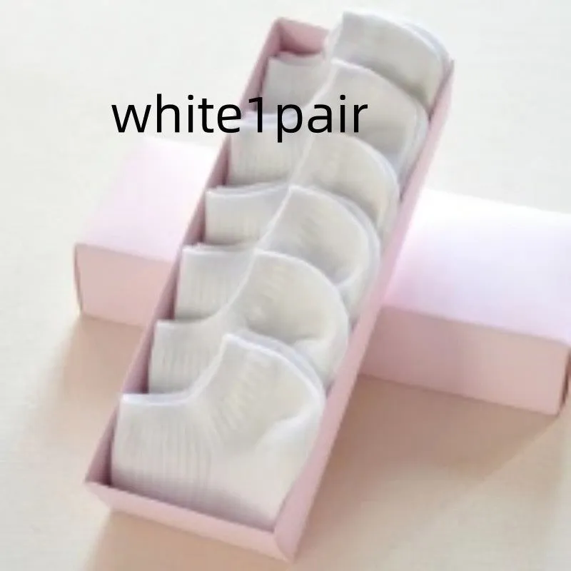 Women's Low-cut Athletic Socks Sweat-absorbent Short Waist Female Cotton Socks