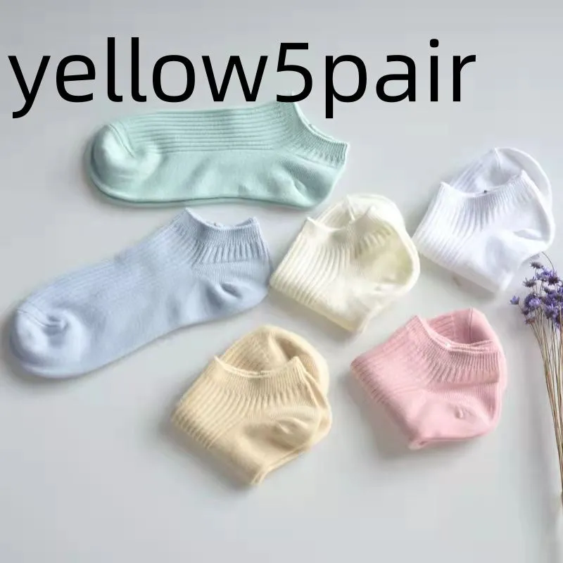 Women's Low-cut Athletic Socks Sweat-absorbent Short Waist Female Cotton Socks