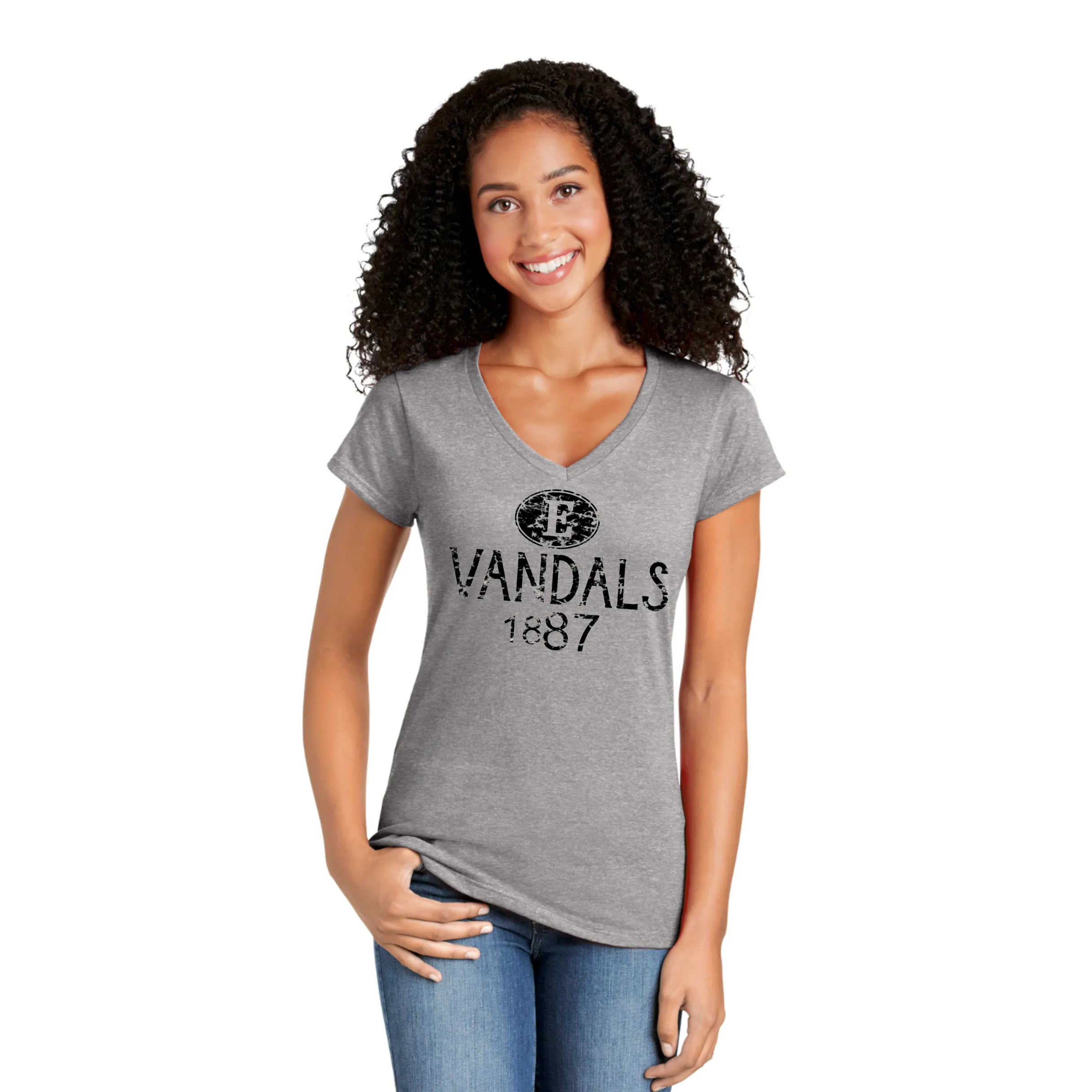 Womens Vandals 1887 V-Neck T-Shirt
