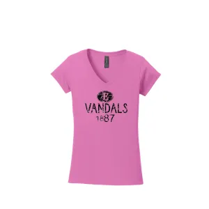 Womens Vandals 1887 V-Neck T-Shirt