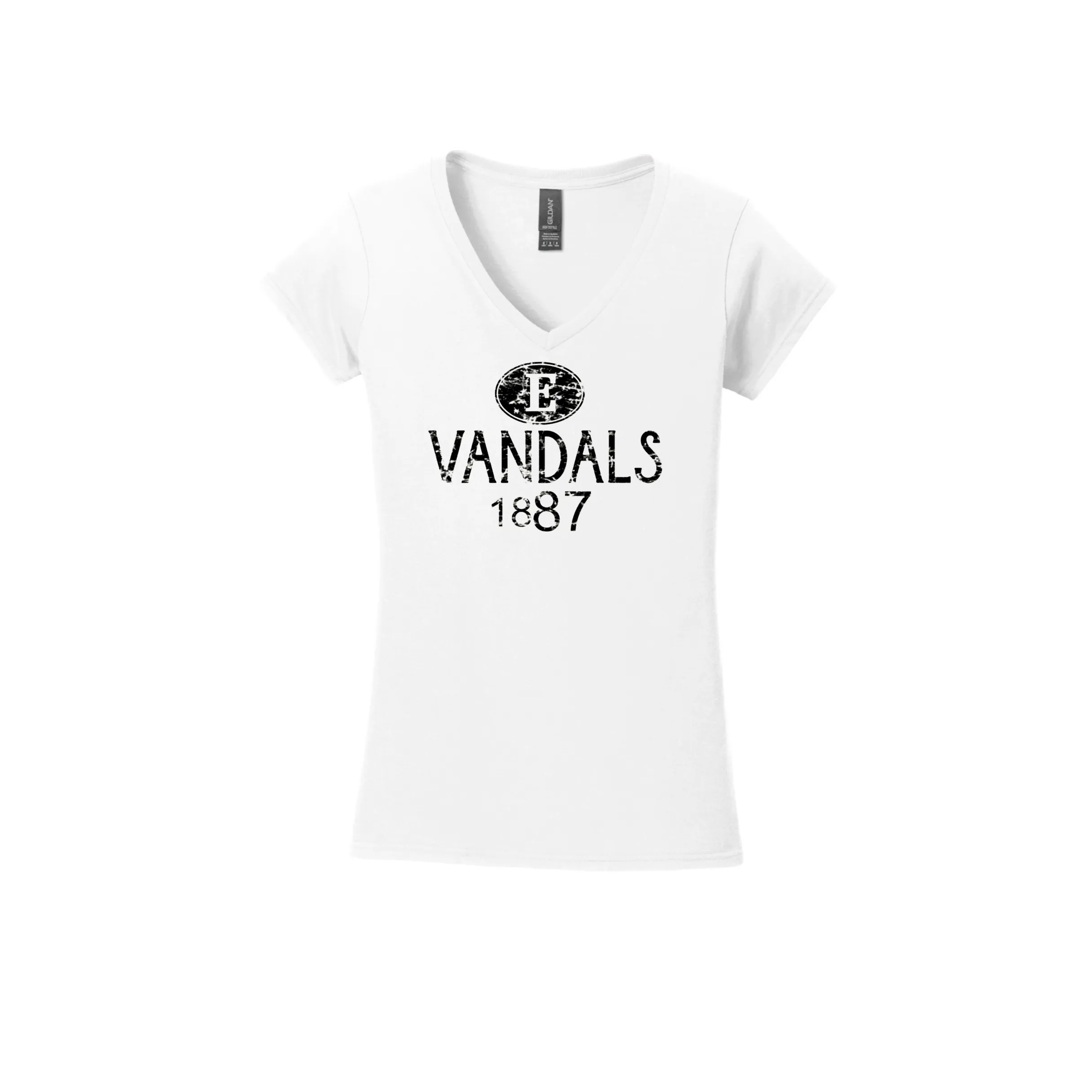 Womens Vandals 1887 V-Neck T-Shirt