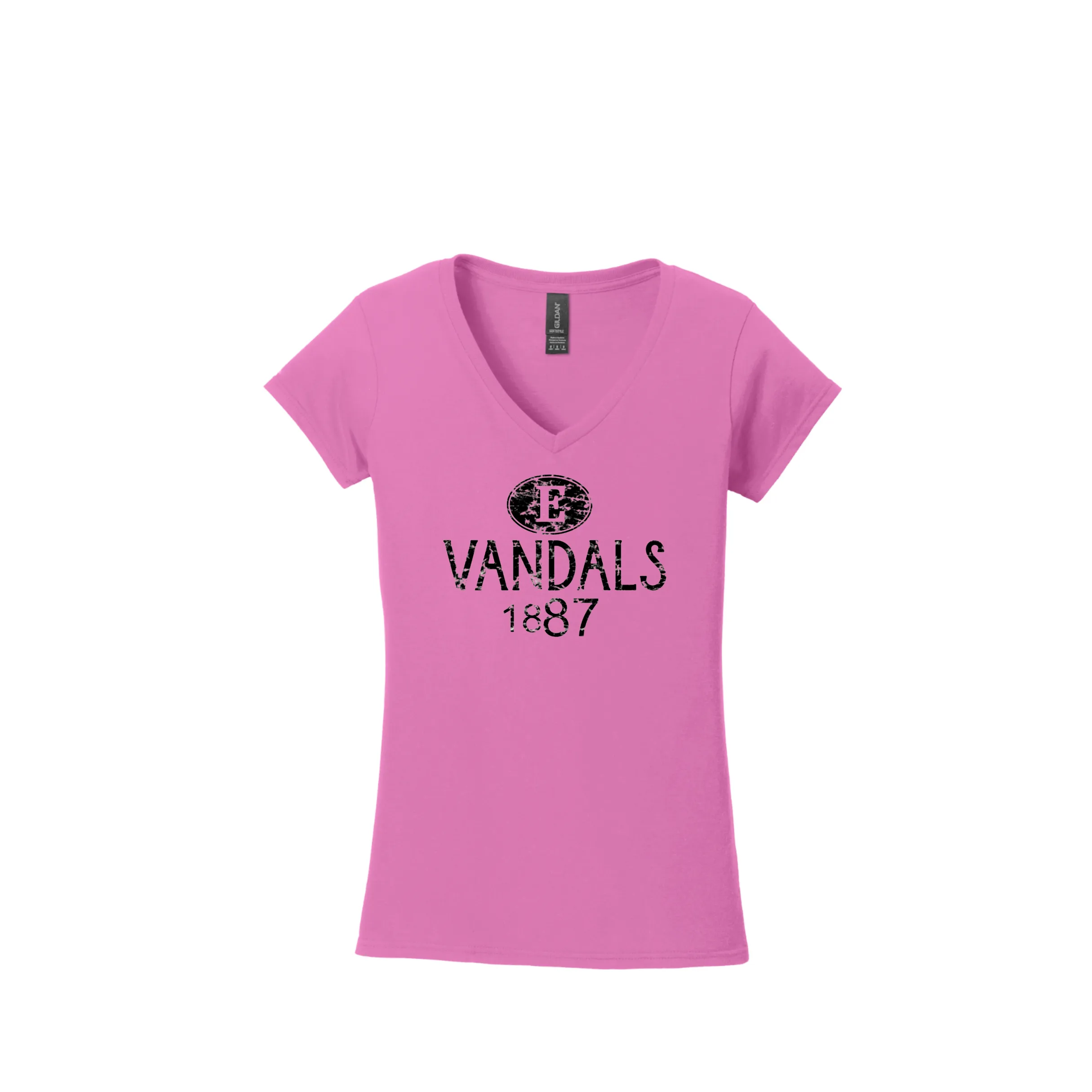Womens Vandals 1887 V-Neck T-Shirt