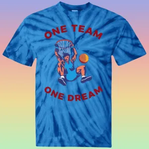 Youth Basketball Fan Tie Dye T-Shirt