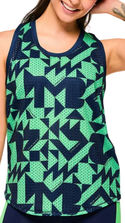 Zumba Out Loud Basketball Tank With Curved Hem