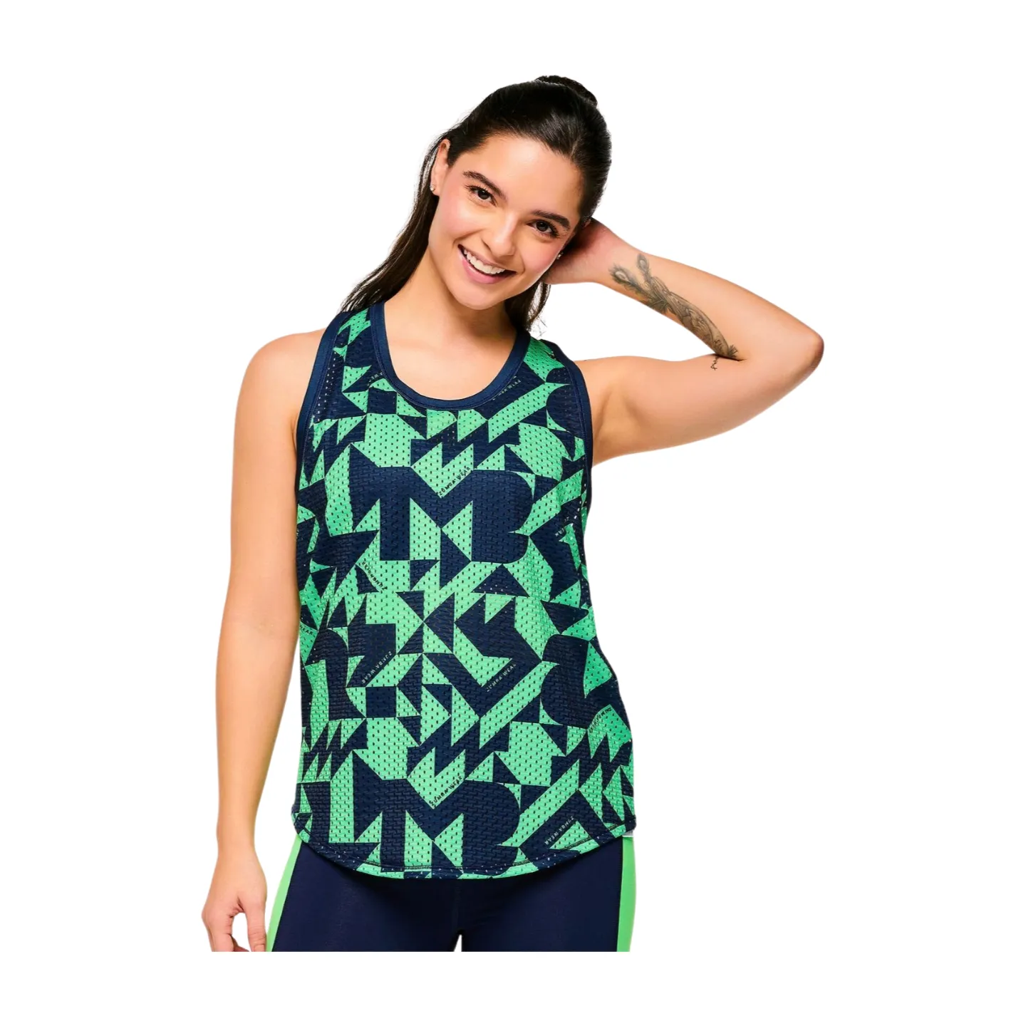 Zumba Out Loud Basketball Tank With Curved Hem